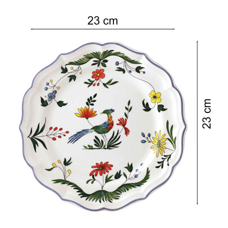 Les 4 assiettes Oiseaux de Paradis