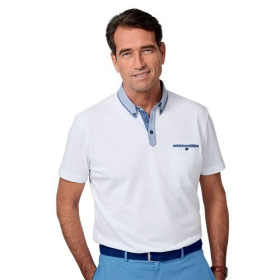 Polo Club Tendance, Tour de poitrine : M (96/100), Couleur : Blanc, par l’Homme Moderne.