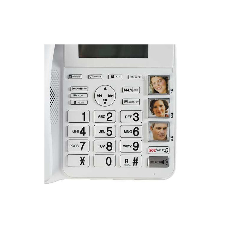 Téléphone-répondeur  fixe confort