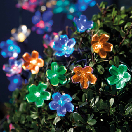 Guirlande solaire “ Fleurs de lumière ”