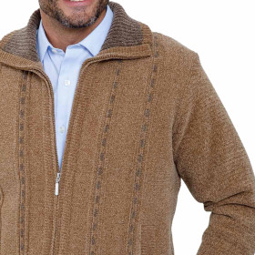 Gilet-blouson velours