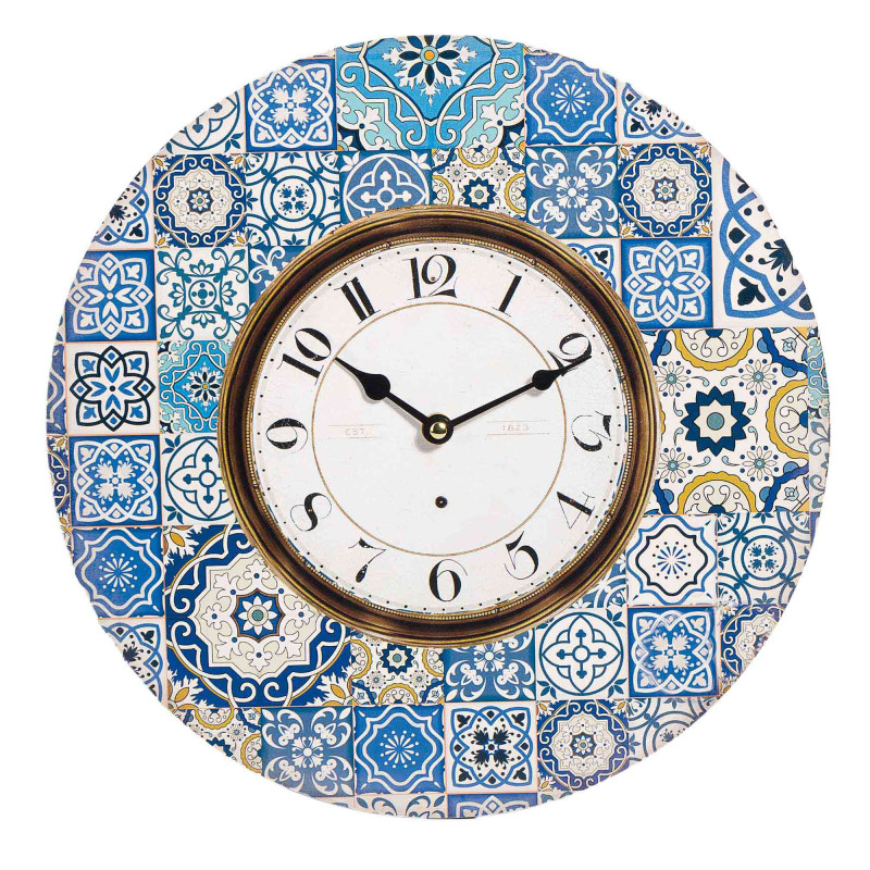 L’horloge carreaux de ciment