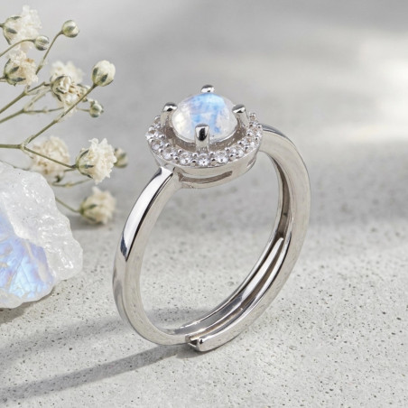 La bague pierre de lune