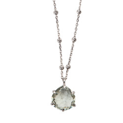 Le pendentif améthyste verte