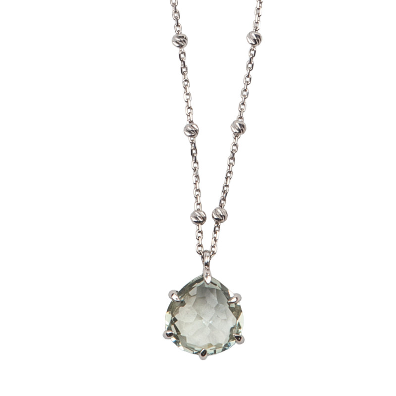 Le pendentif améthyste verte