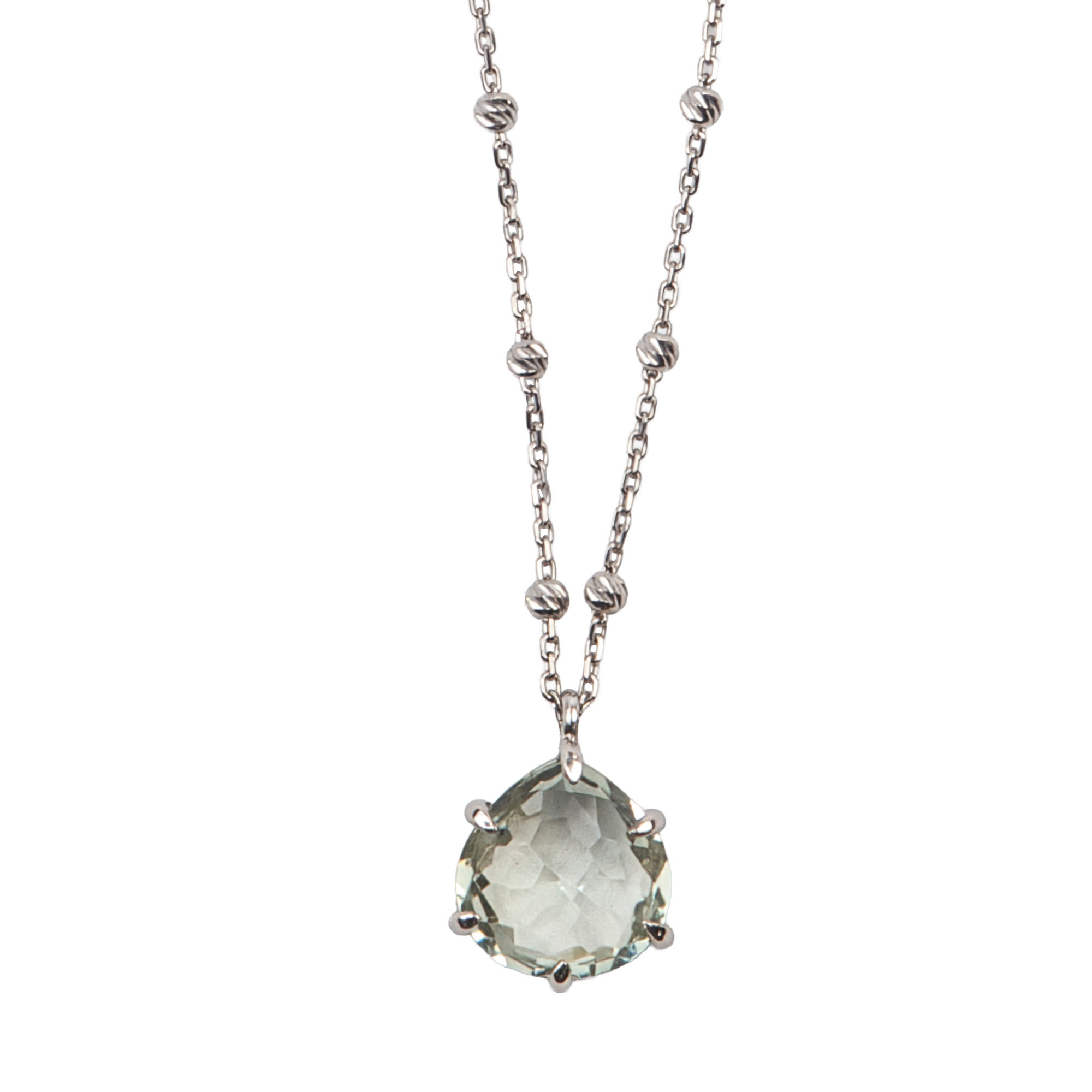 Le pendentif améthyste verte