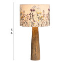 La lampe brodée fleurie