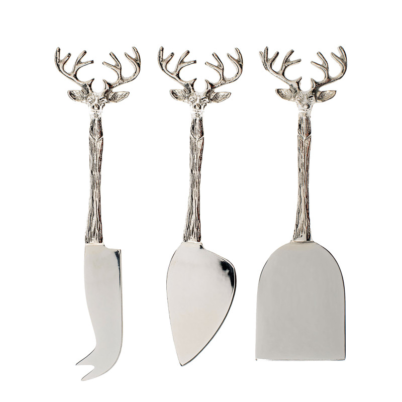 Les 3 couteaux à fromage Grand Cerf