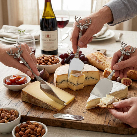 Les 3 couteaux à fromage Grand Cerf