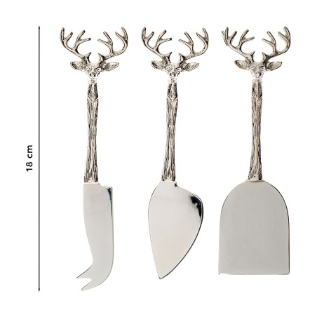 Les 3 couteaux à fromage Grand Cerf