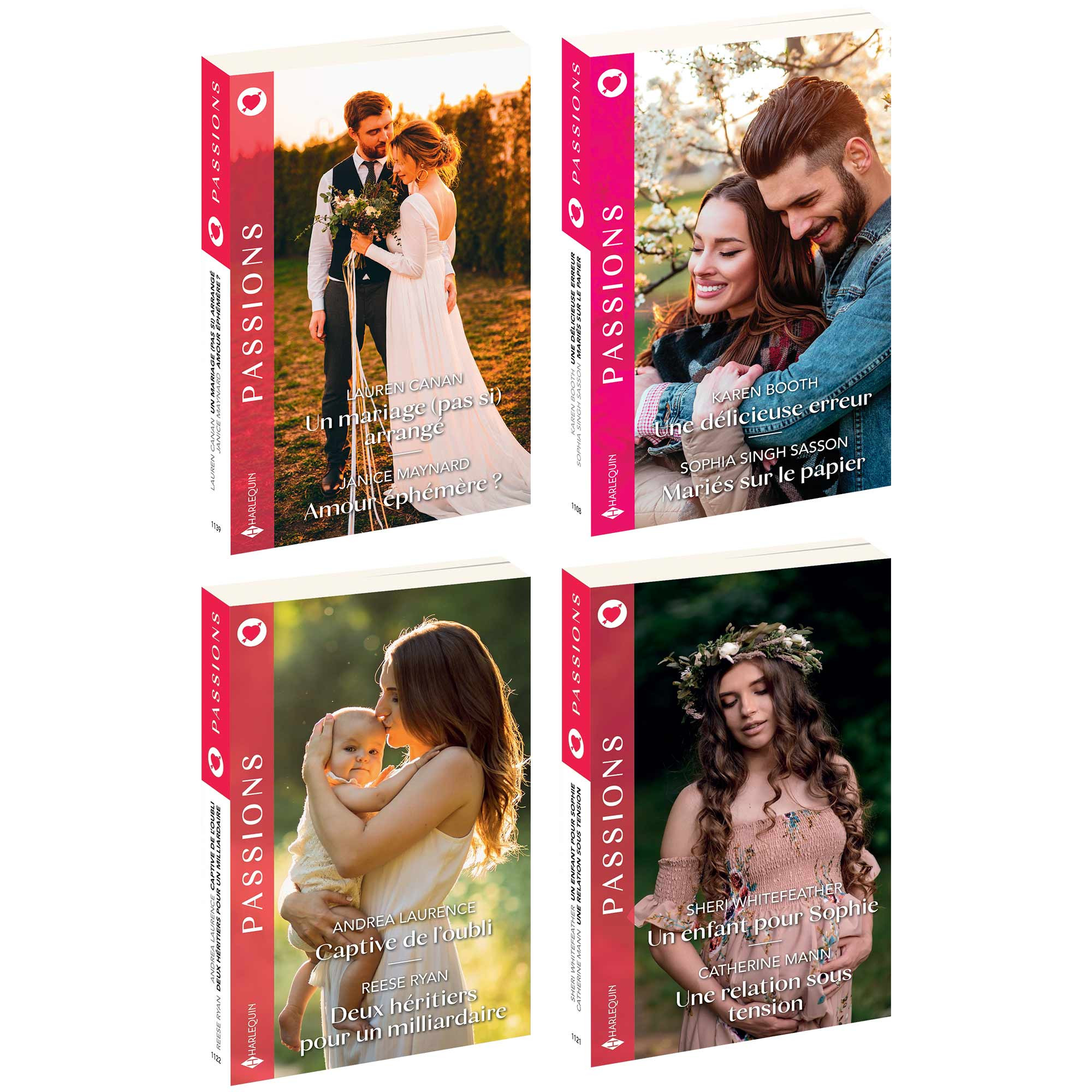Lot de 4 Livres Harlequin