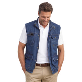 Gilet reporter denim