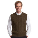 Pull sans manches torsades