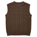 Pull sans manches torsades (5)