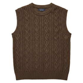 Pull sans manches torsades (5)