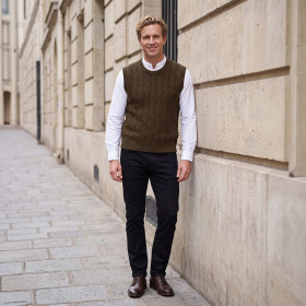 Pull sans manches torsades (6)