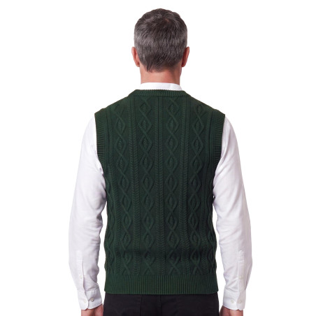 Pull sans manches torsades (9)