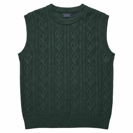 Pull sans manches torsades (11)
