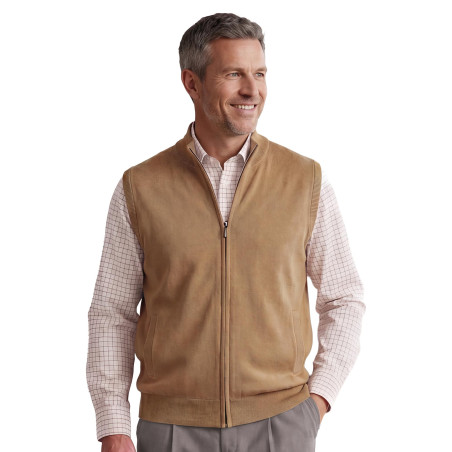 Gilet zippé mérinos