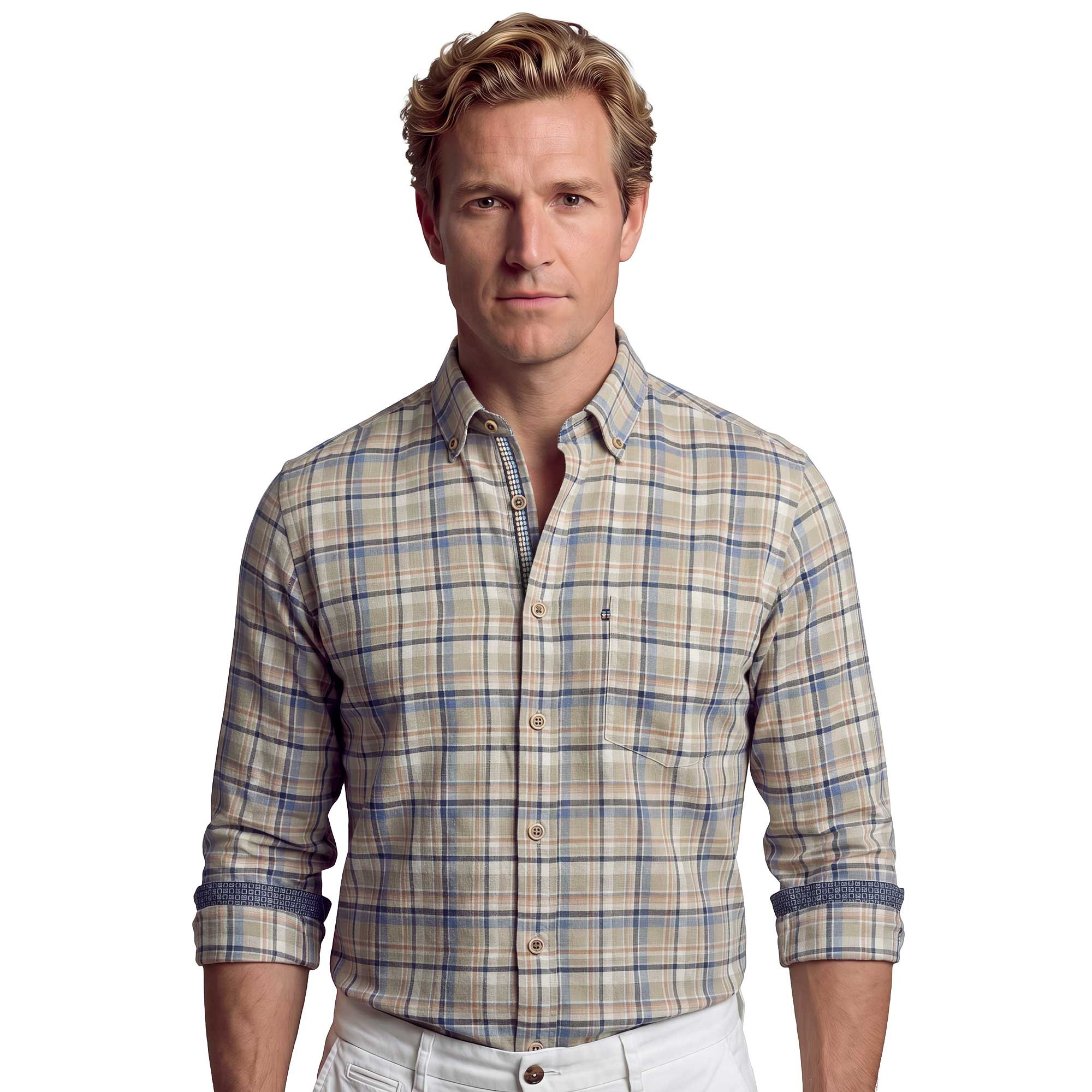 Chemise carreaux pastel