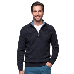 Pull maille torsades