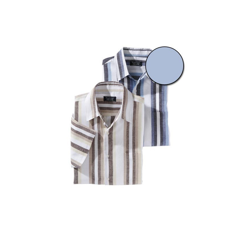 Chemisette Rayée Freshness Bleu