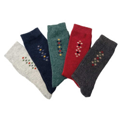 Chaussettes soie et cachemire - les 5