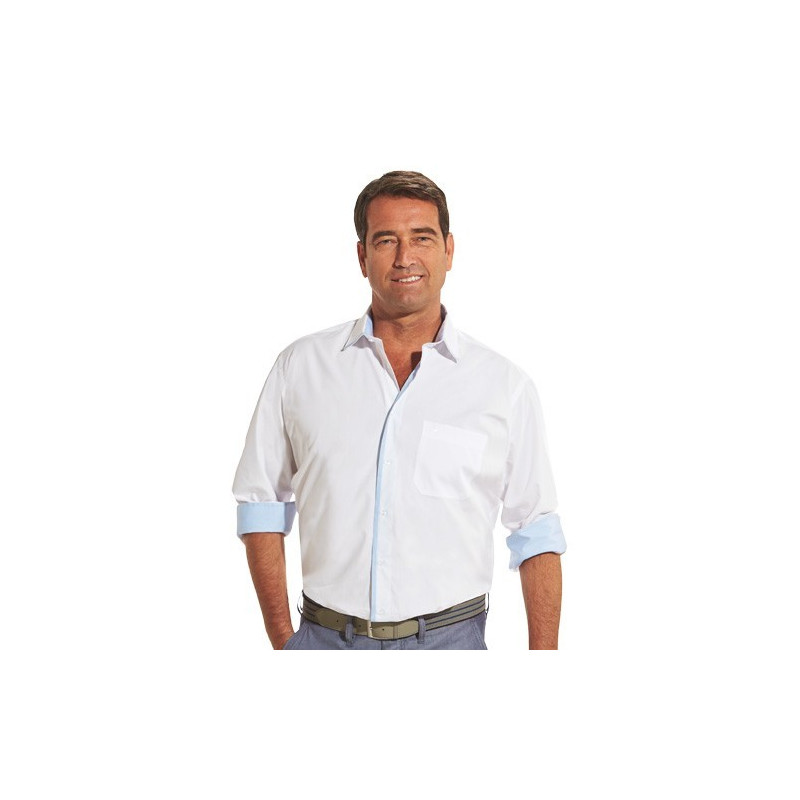 Chemise Coton «Blanc d’Azur»
