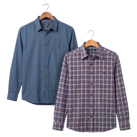 Chemise bleu cardiff - les 2 (de même taille)