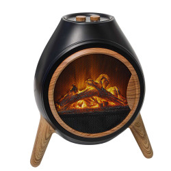 Chauffage d’appoint «feu de bois»