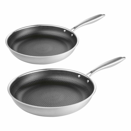 Poêles inox - les 2