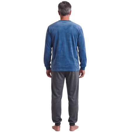 Pyjama velours bicolore (2)