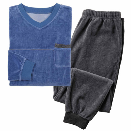 Pyjama velours bicolore (5)