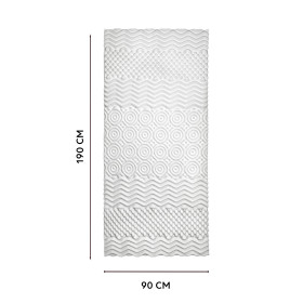 Surmatelas confort 7 zones - 1 place (90 x 190 cm) (4)