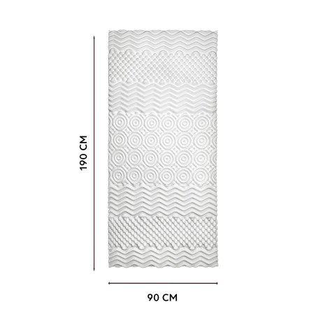 Surmatelas confort 7 zones - 1 place (90 x 190 cm) (4)