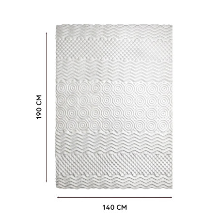 Surmatelas confort 7 zones - 2 places (140 x 190 cm) (4)