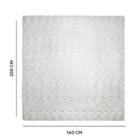 Surmatelas confort 7 zones - 2 places (160 x 200 cm) (4)