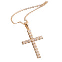 Pendentif croix  plaquée or