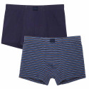 Sous-vêtements rayé/uni boxers - les 2