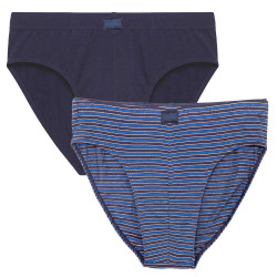 Sous-vêtements rayé/uni slips - les 2
