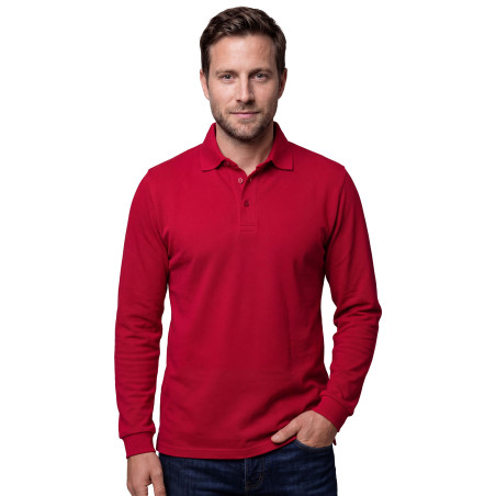 Polo piqué de coton manches longues (5)