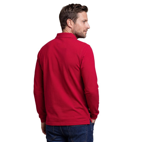Polo piqué de coton manches longues (7)