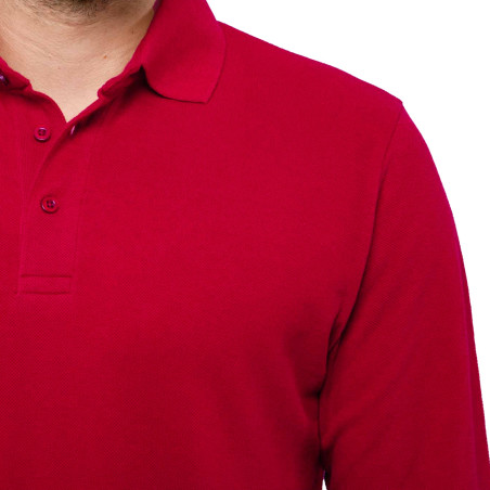 Polo piqué de coton manches longues (8)