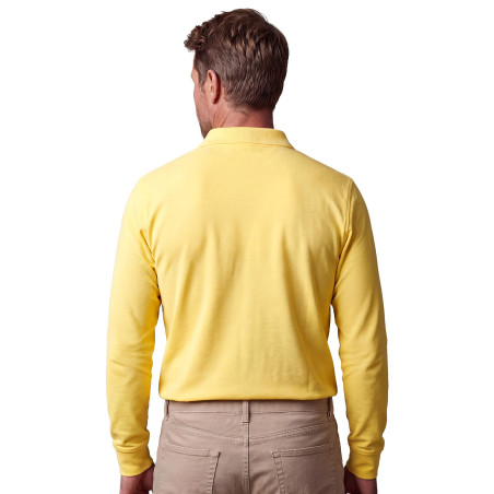 Polo piqué de coton manches longues (11)