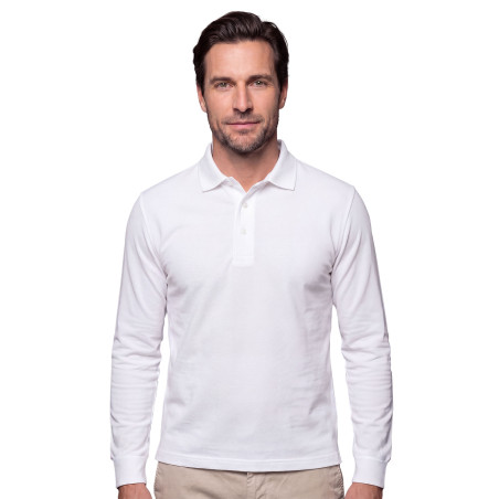 Polo piqué de coton manches longues (13)
