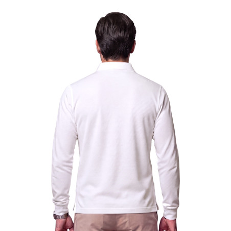 Polo piqué de coton manches longues (15)