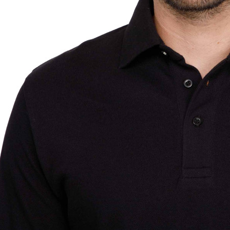 Polo piqué de coton manches longues (20)