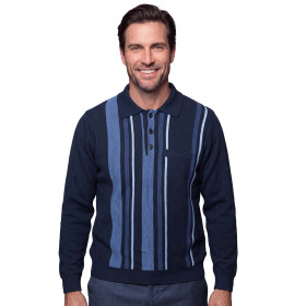 Pull-polo jacquard tradition