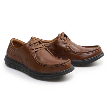 Derbys cuir grande largeur