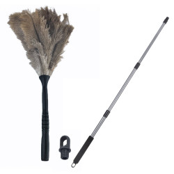 Plumeau télescopique plumes d’autruche